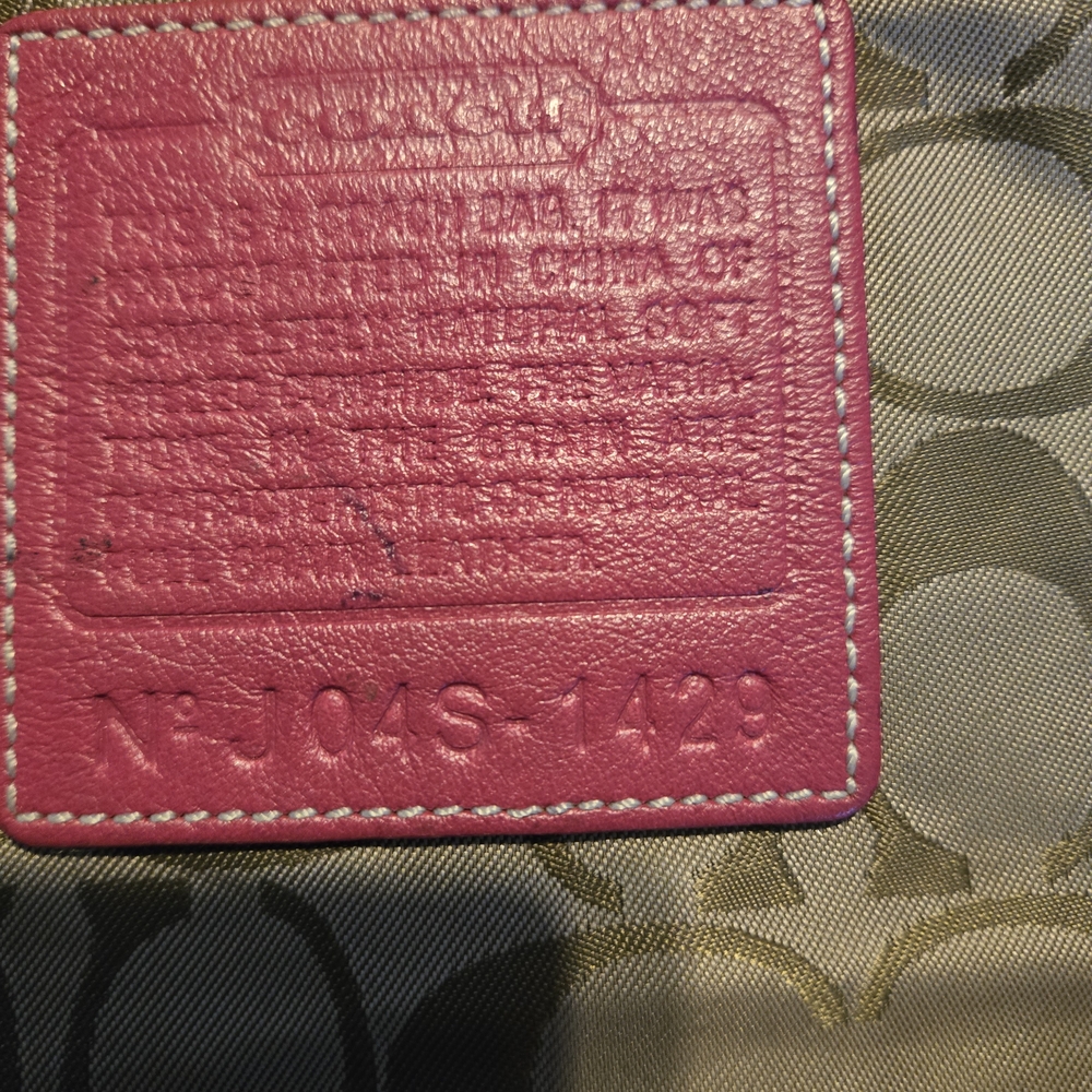 Coach Vintage Soho Pebbled Leather 2 Tone Pink - Picture 10 of 11